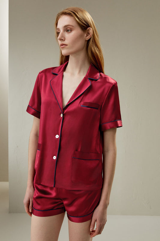 Women Silk Pajamas Set