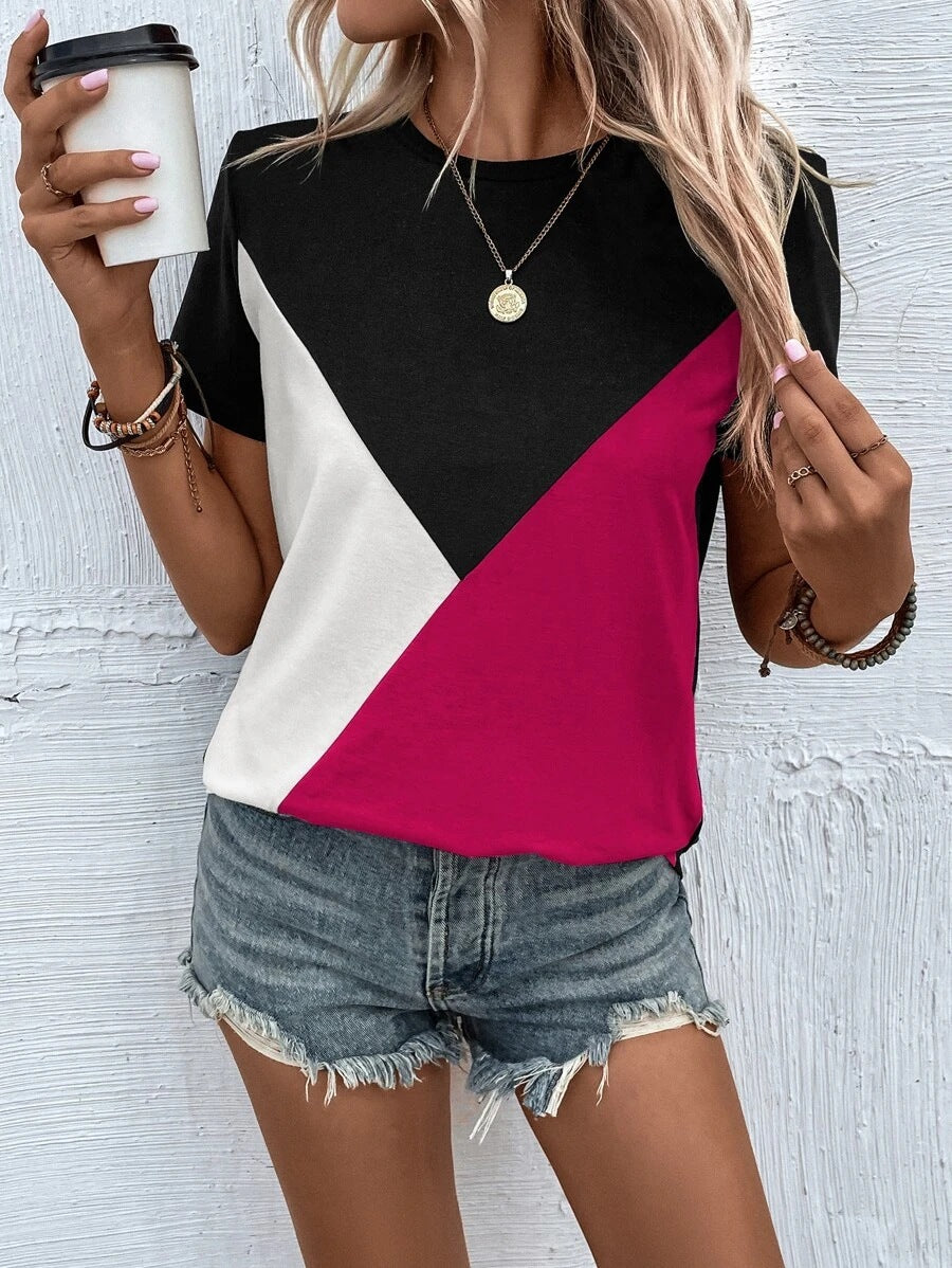 Women’s Shirt - Round Neck T-shirt Loose Casual Top