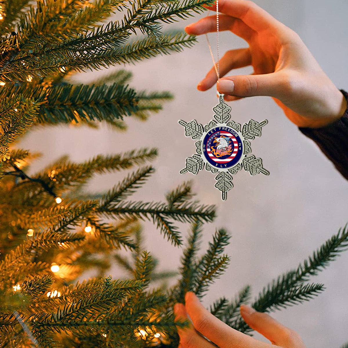 let freedom fly 2024 Christmas Ornament