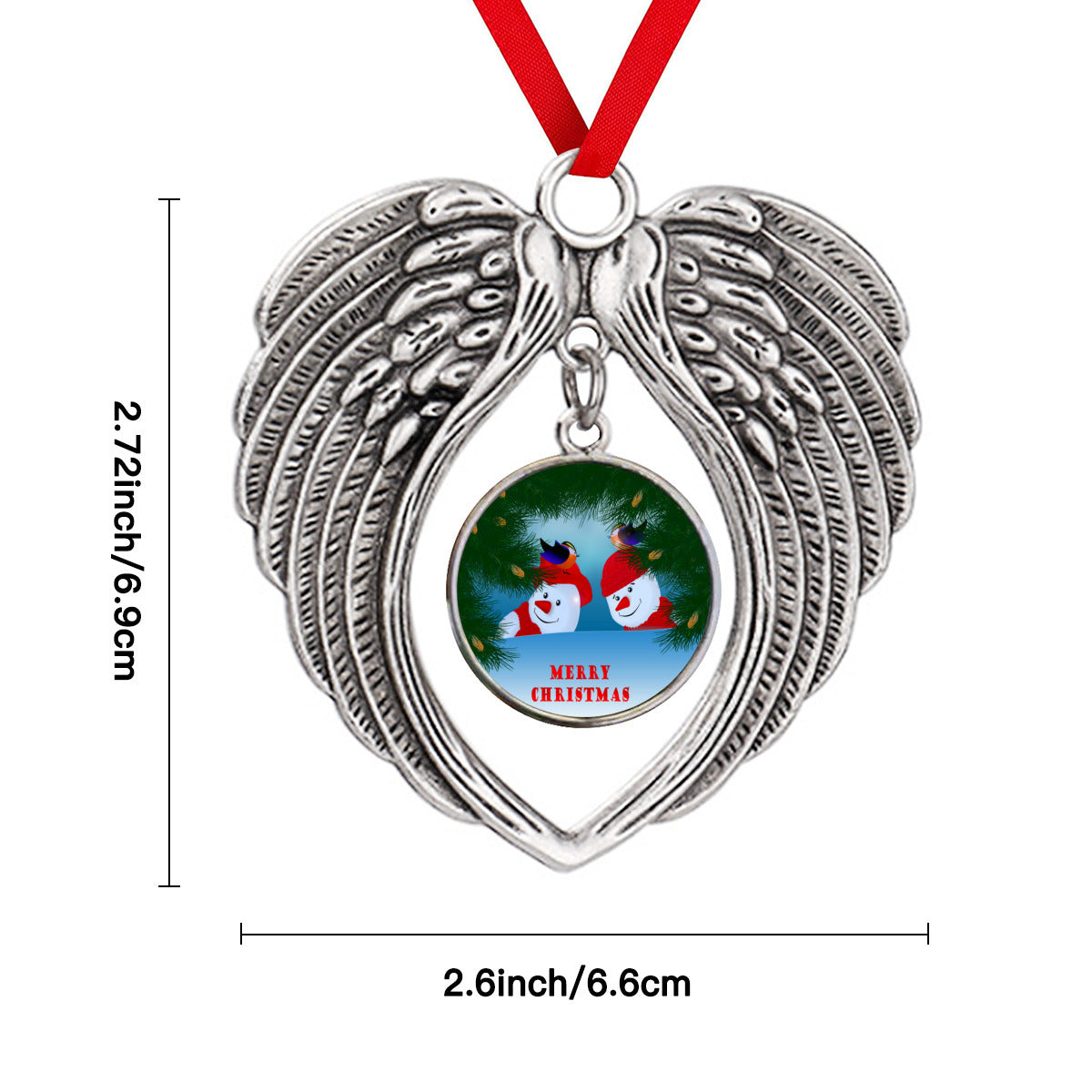 snowmen-and-birds-merry-christmas-and-happy-new-year unique christmas ornament