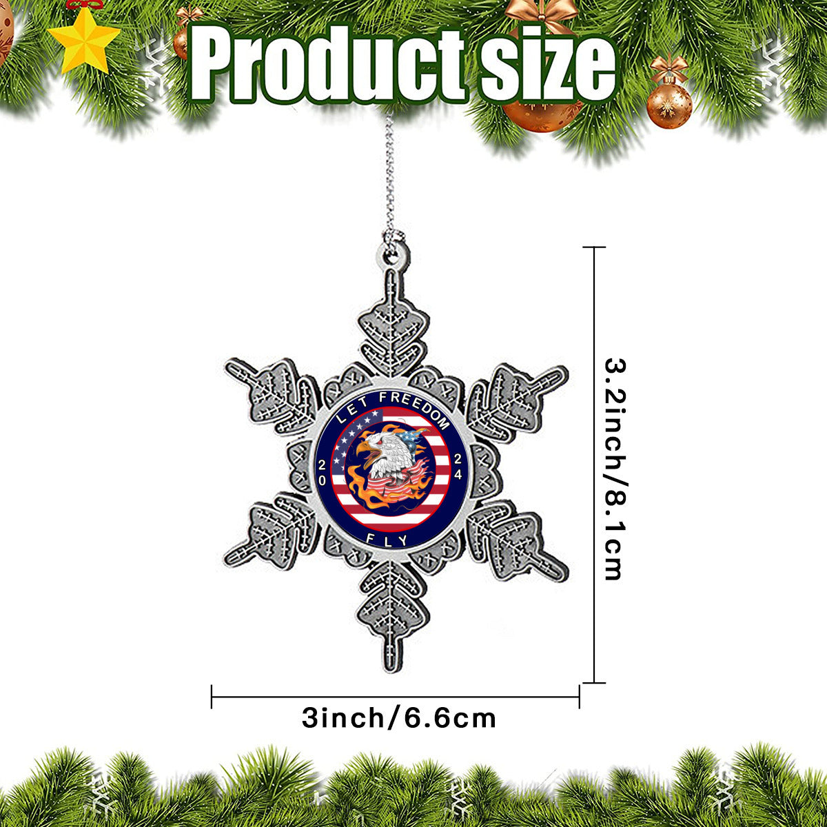 let freedom fly 2024 Christmas Ornament