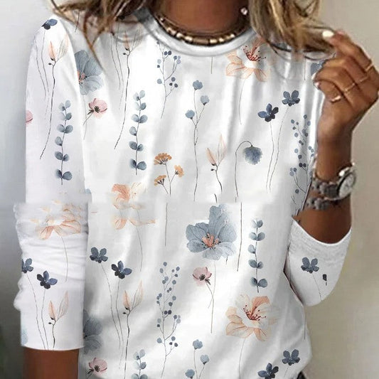 Women’s Long sleeve Tshirt - Beautiful spring flower design