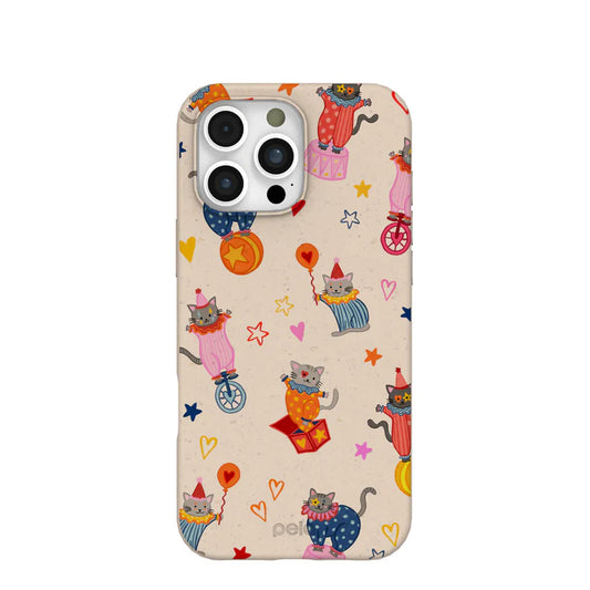 Seashell Cat Clowns iPhone 16 Pro Max Case