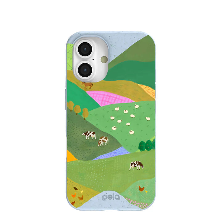 Powder Blue Farm Tales iPhone 16 Case