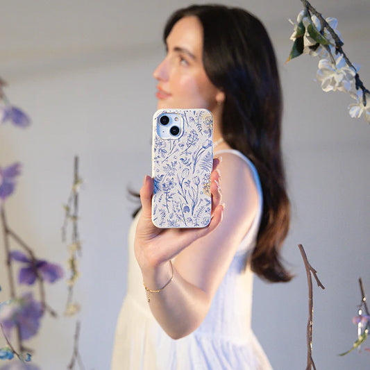 London Fog Indigo Bouquet iPhone 16 Case
