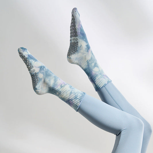Yoga socks - Gradient Mid-calf Yoga Socks Non-slip Women