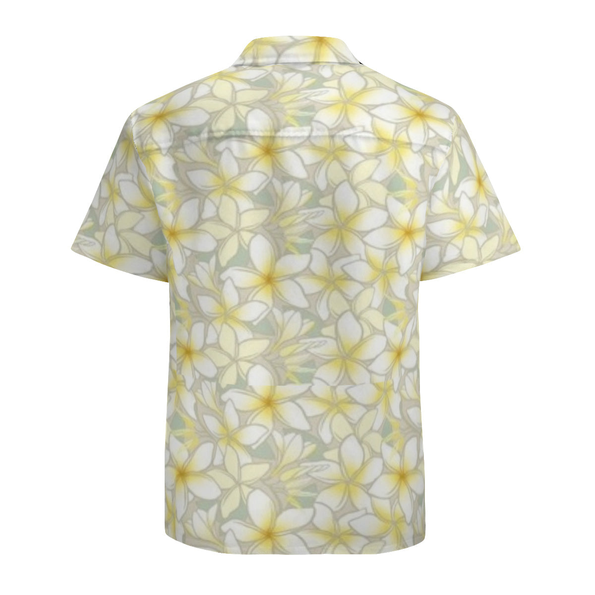 Hawaiian Shirt - Grey and yellow flowers