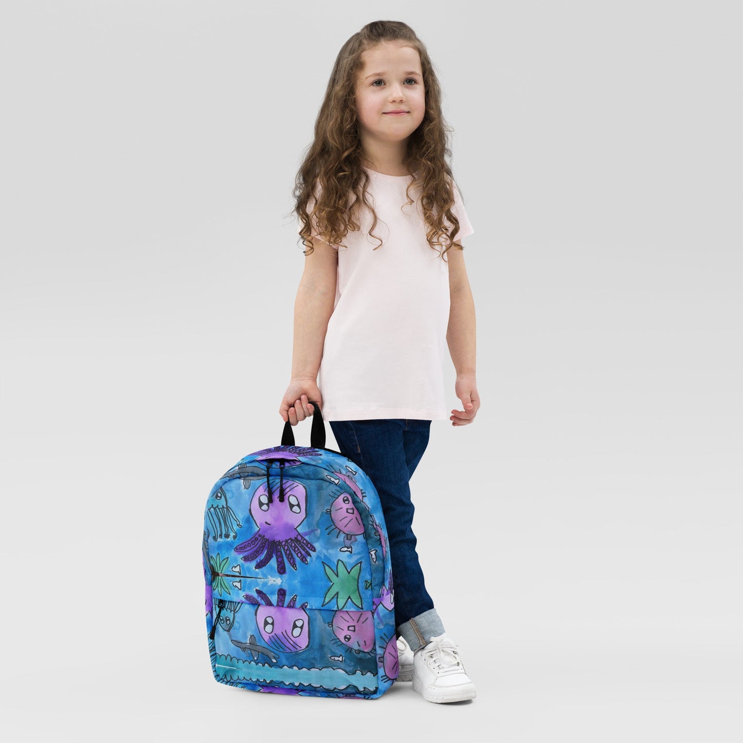 Backpack - under the sea hand painted design