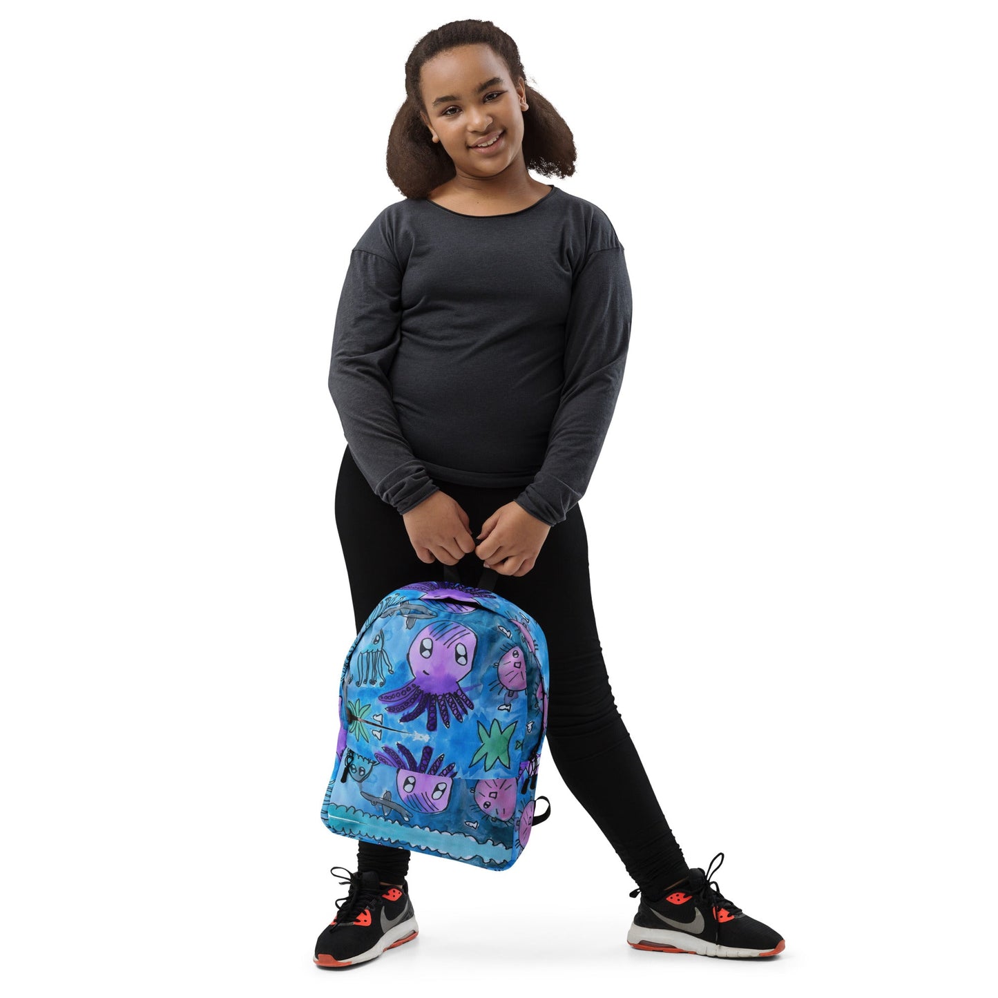 Backpack - under the sea hand painted design