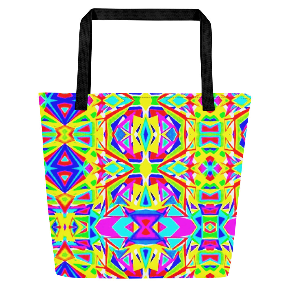 All-Over Print Large Tote Bag multicolor