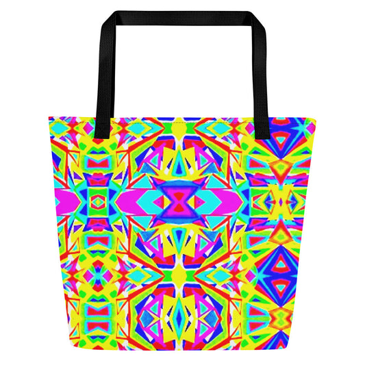 All-Over Print Large Tote Bag multicolor