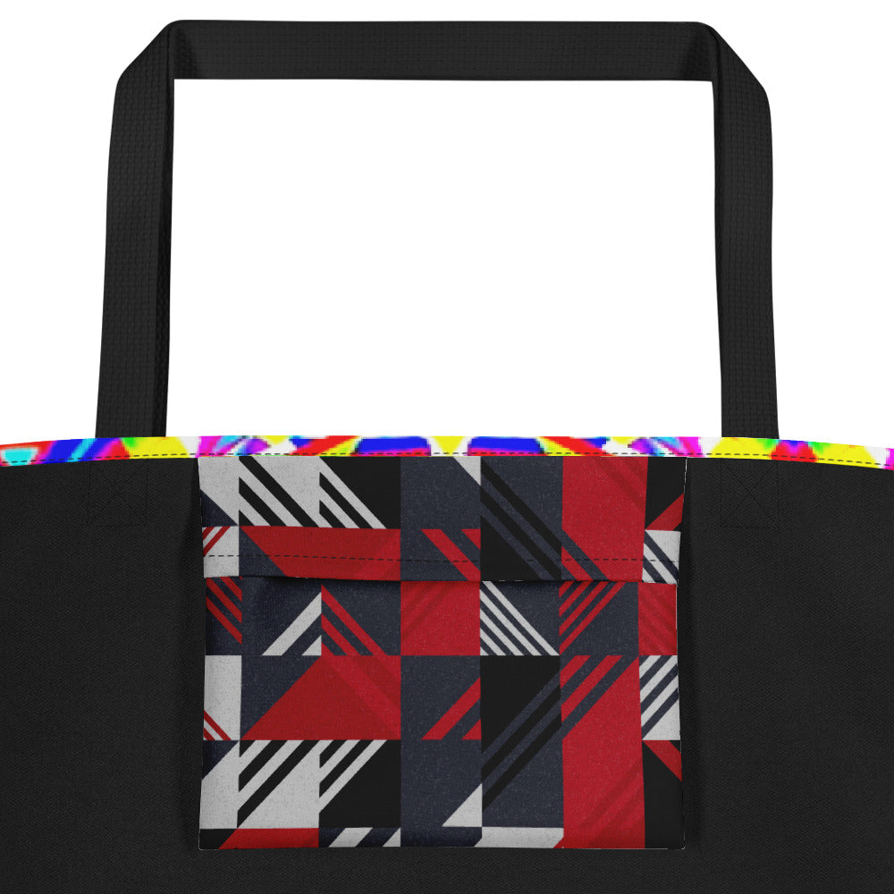 All-Over Print Large Tote Bag multicolor