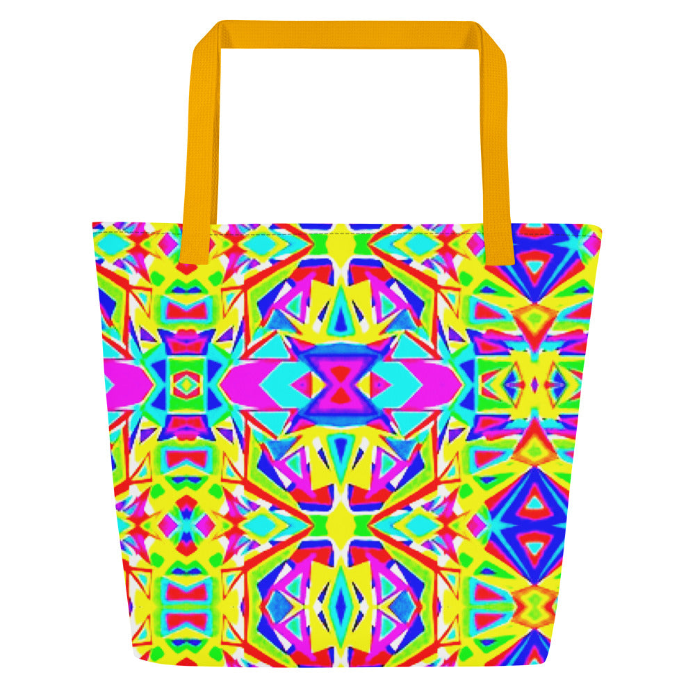 All-Over Print Large Tote Bag multicolor