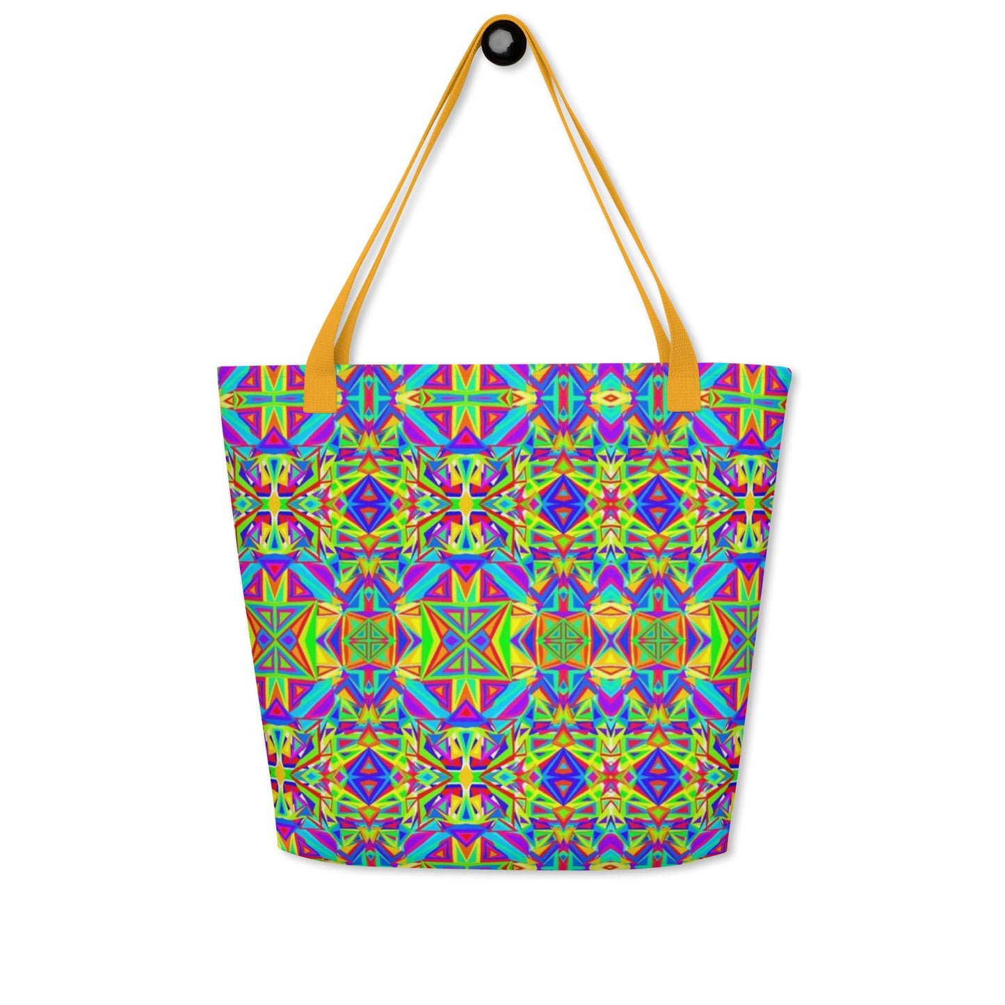 All-Over Print Large Tote Bag colorful design
