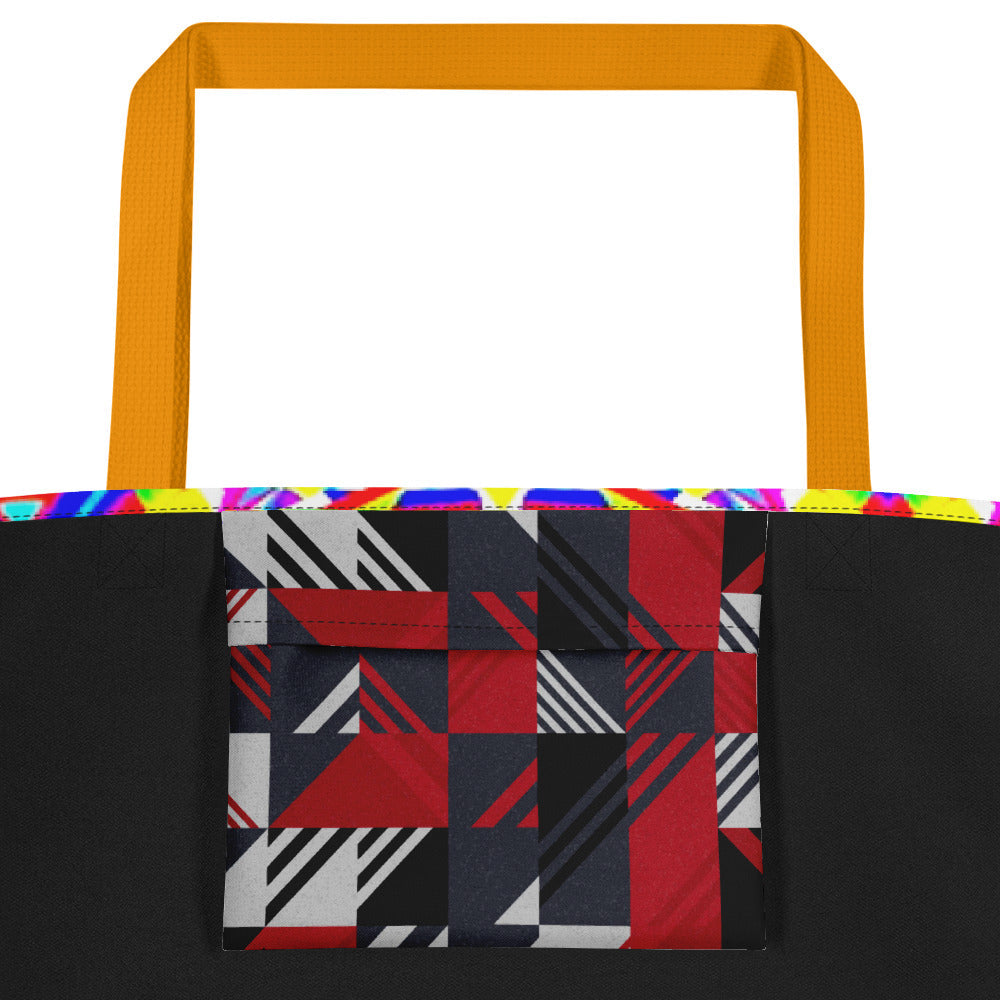 All-Over Print Large Tote Bag multicolor