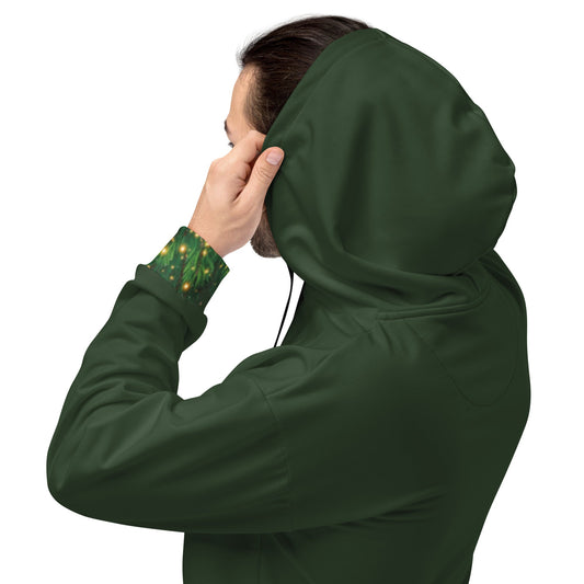 Christmas Unisex Hoodie Tree-Rex design in green