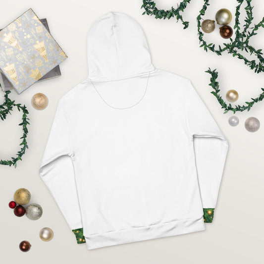 Unisex Hoodie Tree Rex style in white