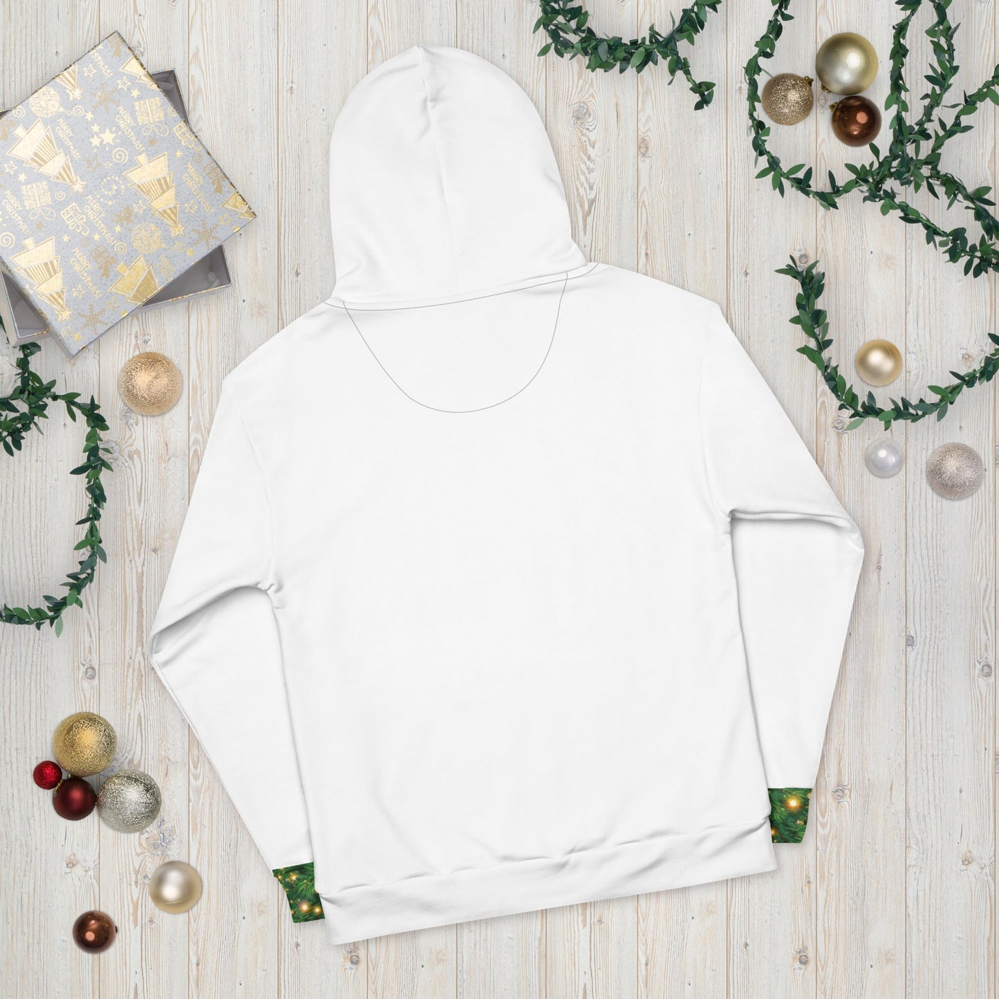 Unisex Hoodie Tree Rex style in white