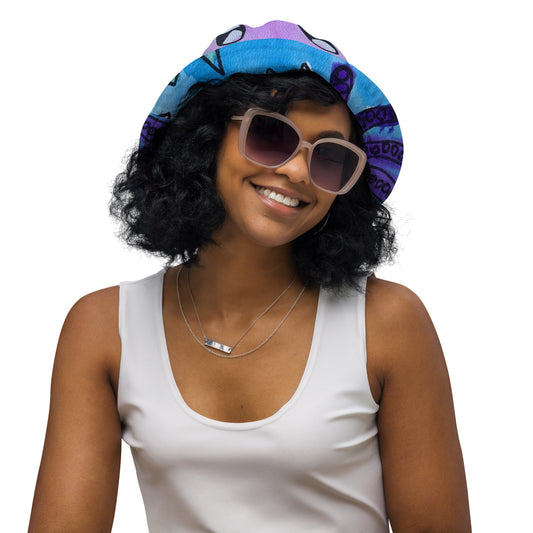 Women’s Hat - Reversible bucket hat - One of a Kind!