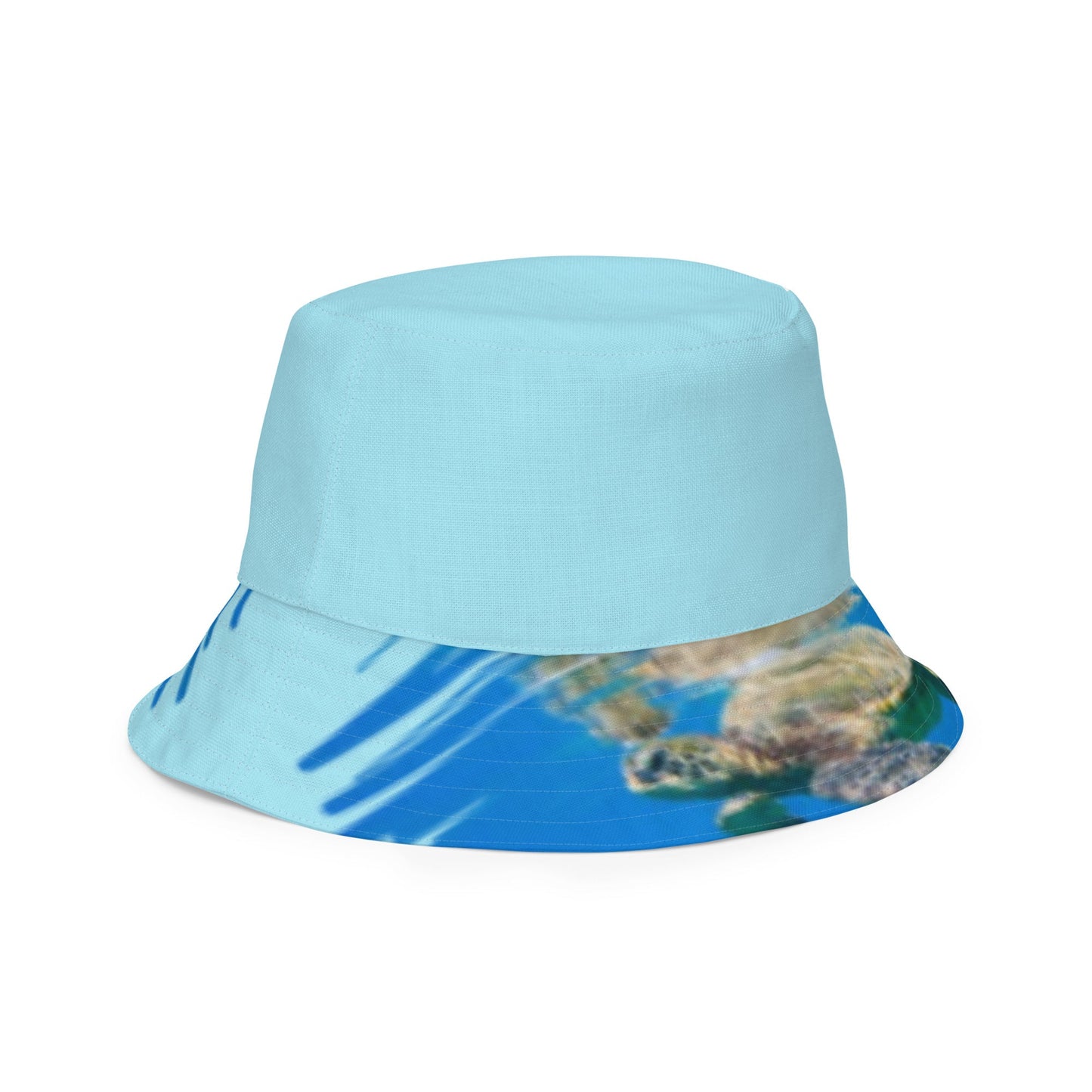 Reversible bucket hat Turtle Design No. 5