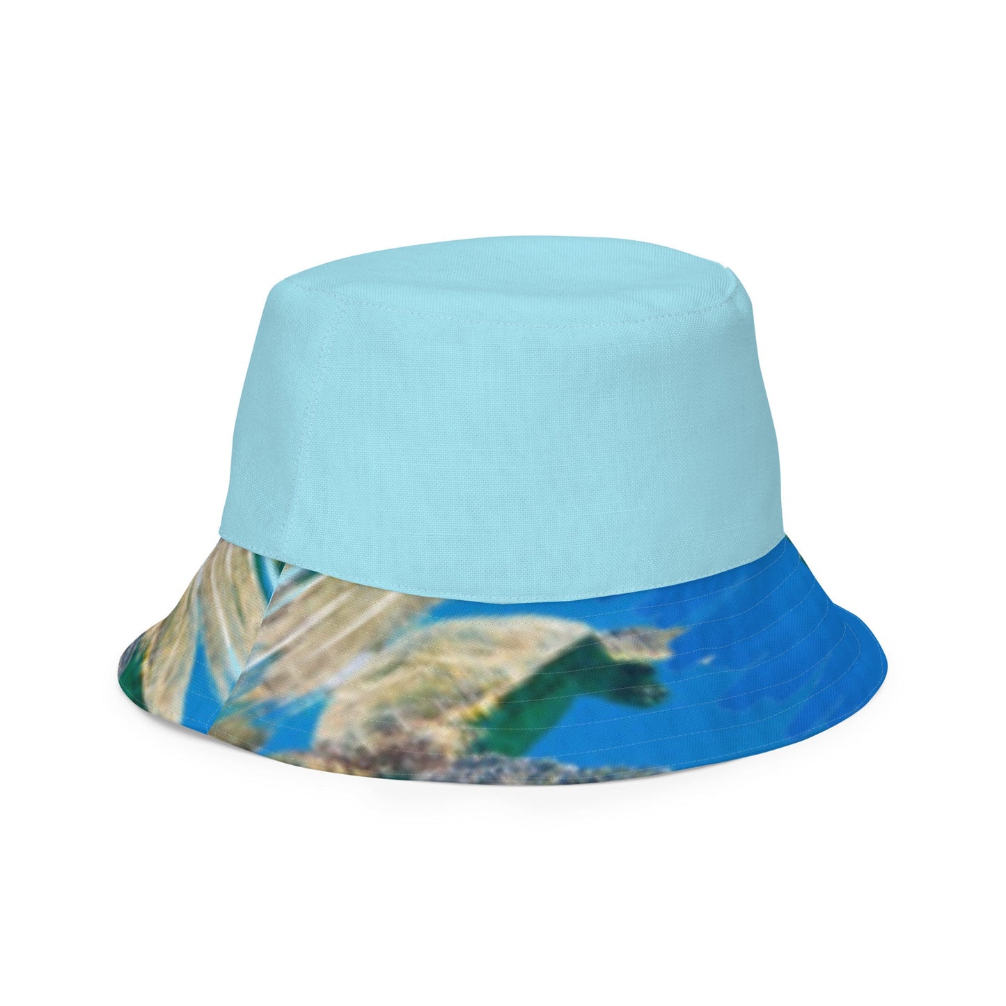 Reversible bucket hat Turtle Design No. 5