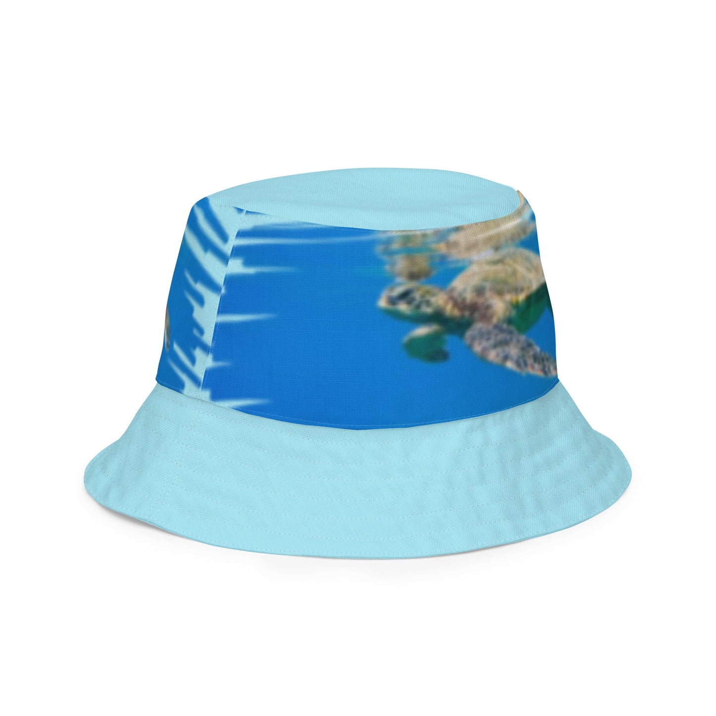 Reversible bucket hat Turtle Design No. 6