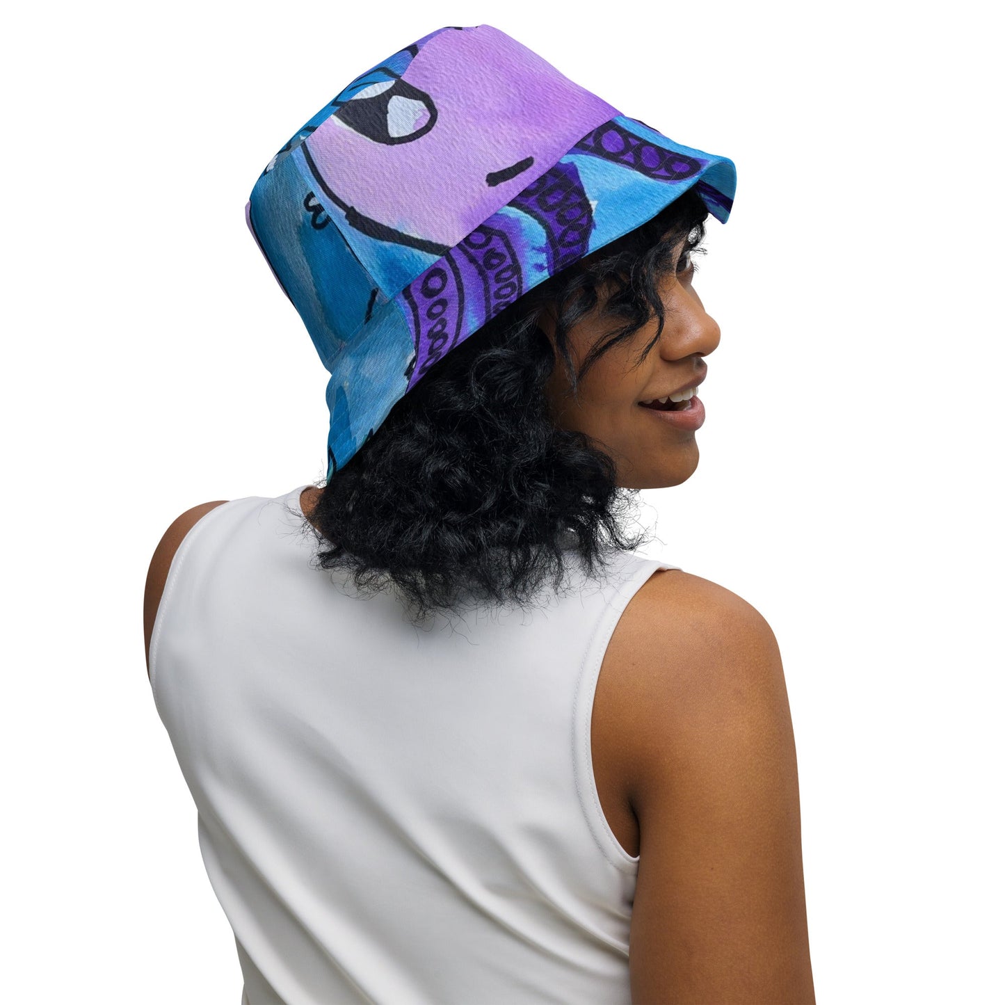 Women’s Hat - Reversible bucket hat - One of a Kind!