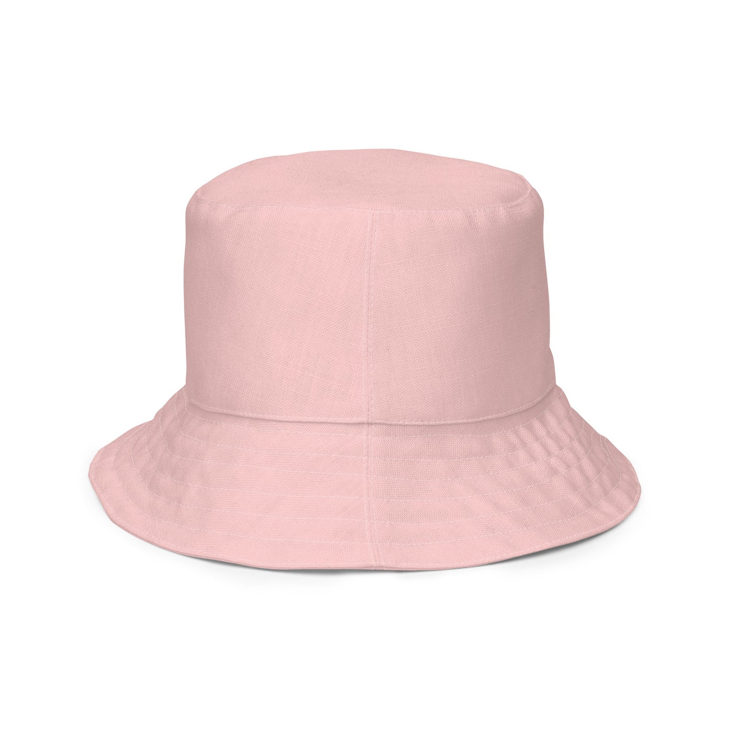 Reversible bucket hat dog design and pink