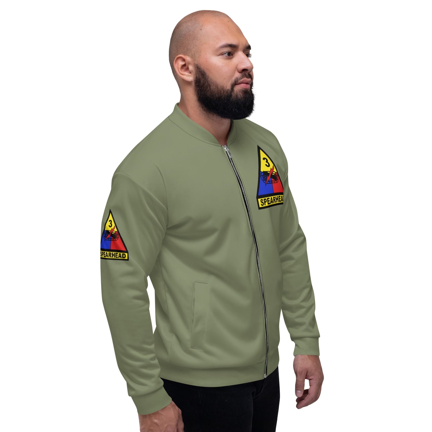 Vietnam 3rd Brigade Spearhead Unisex Bomber Jacket in Green