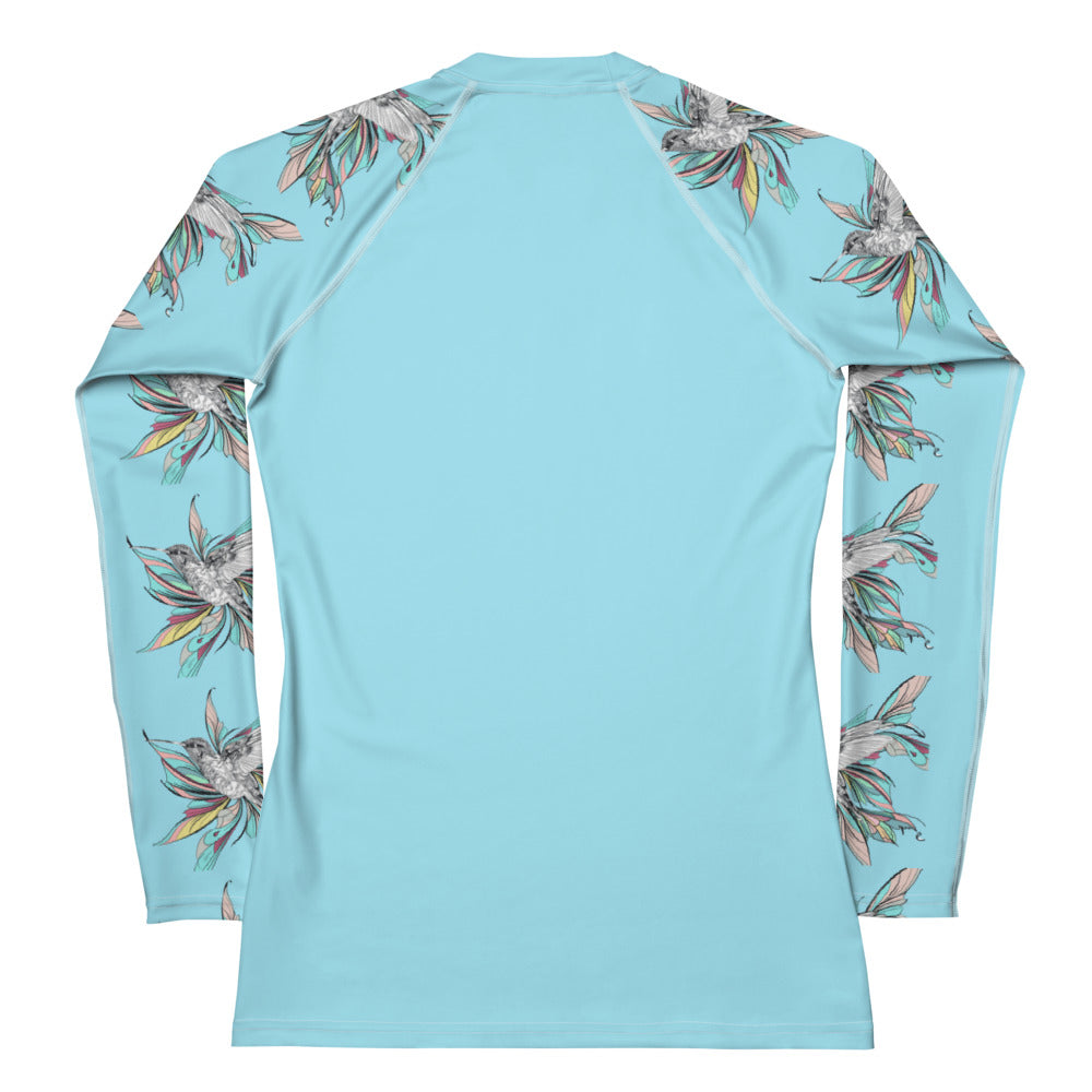 Rashguard - Women's Rash Guard Hummingbird design