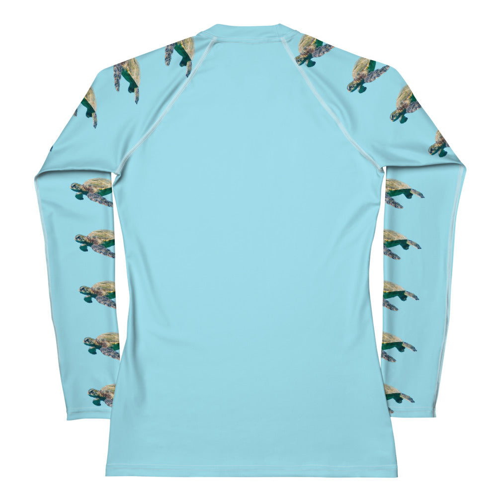 Rashguard - Turtle  Design No. 5 Women's Rashguard