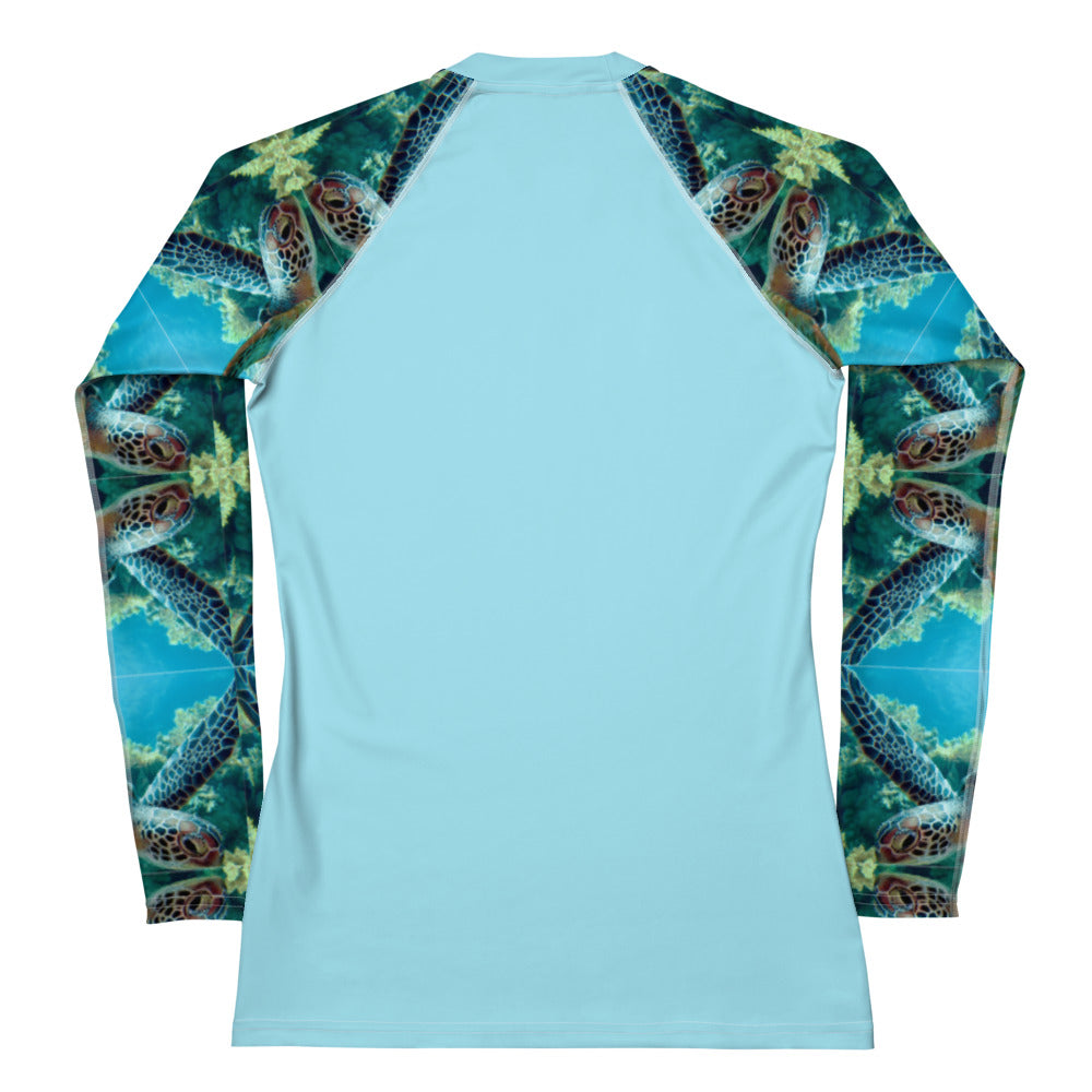Rashguard - Turtle Design No. 2 Women's Rash Guard