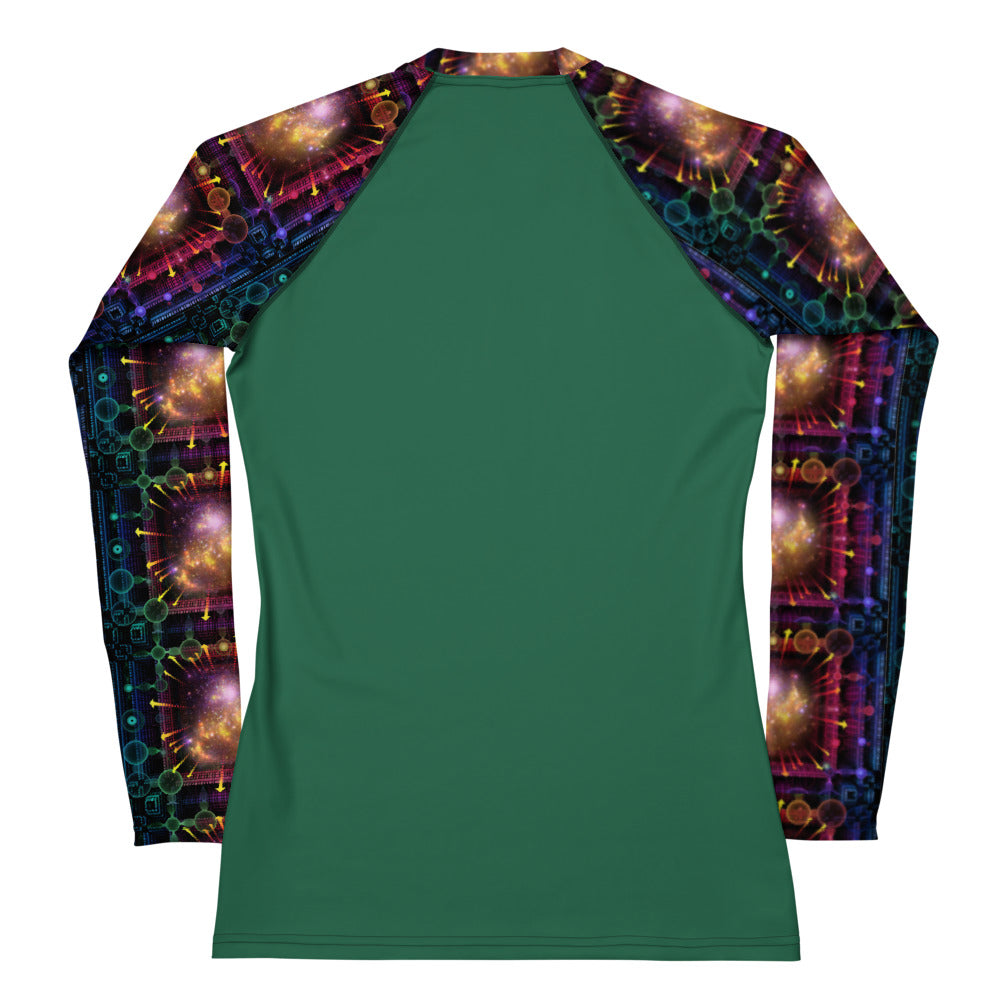 Women's Rash Guard - Quantum physics design
