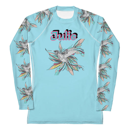 Rashguard - Women's Rash Guard Hummingbird design