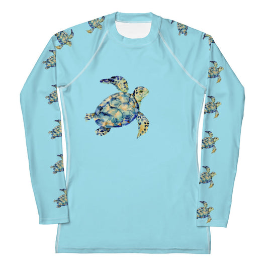 Rashguard - Turtle Design No. 1  Women's Rash Guard