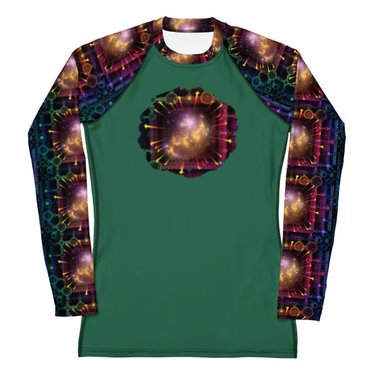 Women's Rash Guard - Quantum physics design