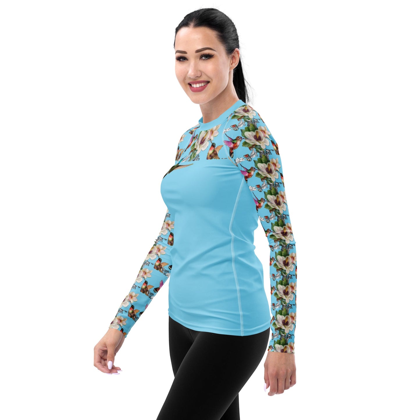 Rashguard - hummingbird design No. 1 Women's Rash Guard