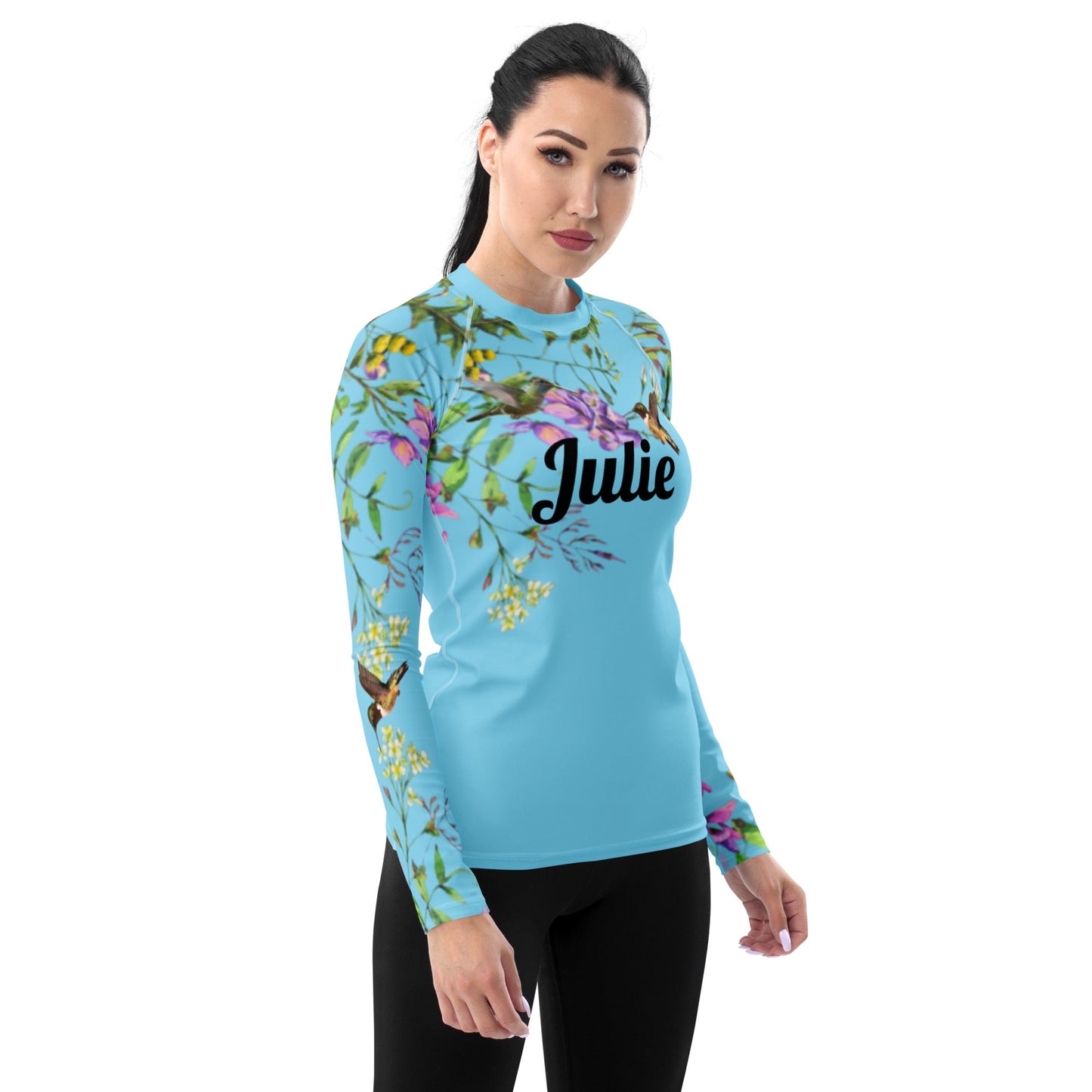 Rashguard - Hummingbird design No. 2 Women's Rash Guard
