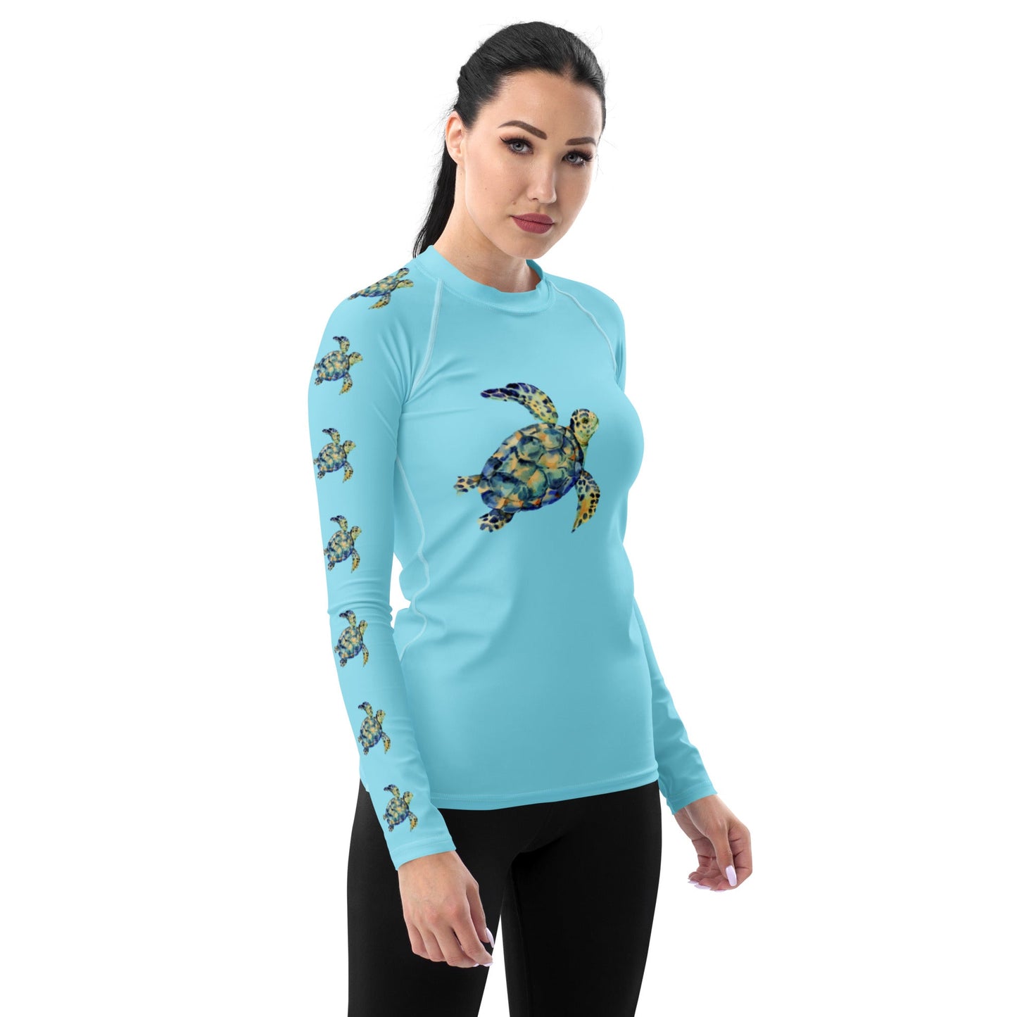 Rashguard - Turtle Design No. 1  Women's Rash Guard