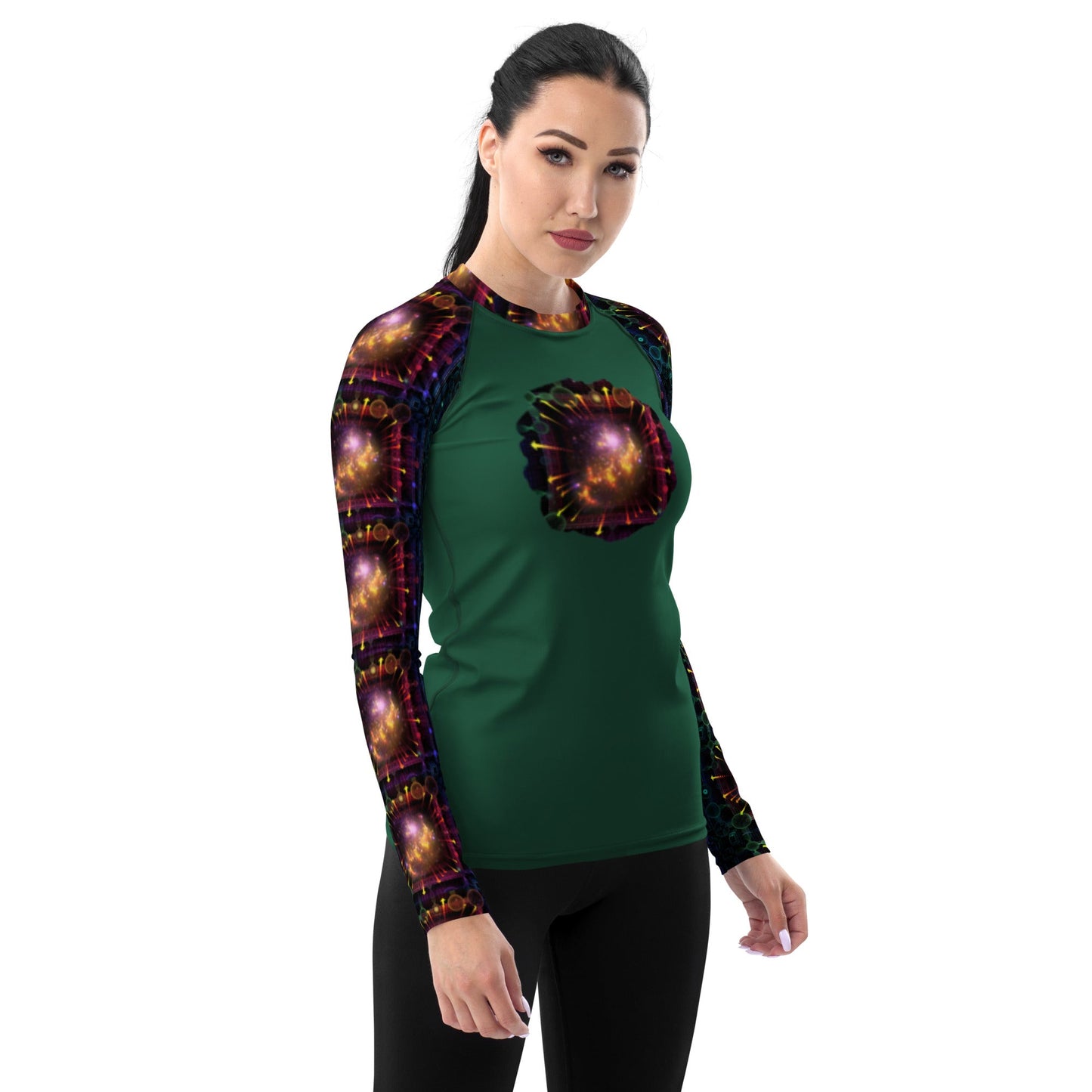 Women's Rash Guard - Quantum physics design