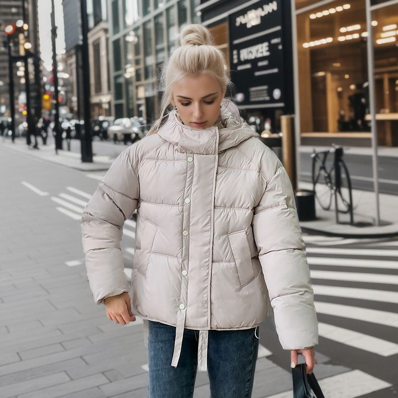 Women’s Winter jacket - Warm Hooded Cotton Jacket
