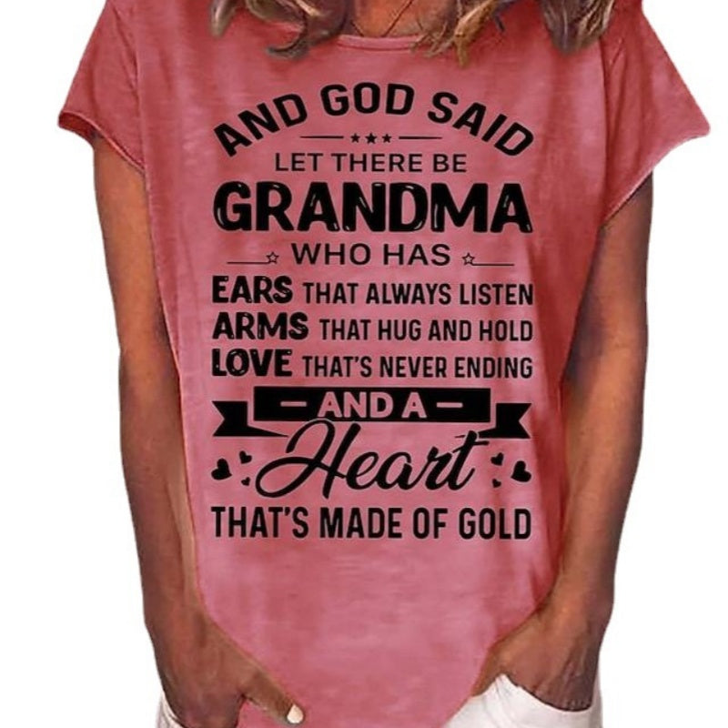 Women’s Short sleeve Tshirt - Polyester - Grandma's T shirt
