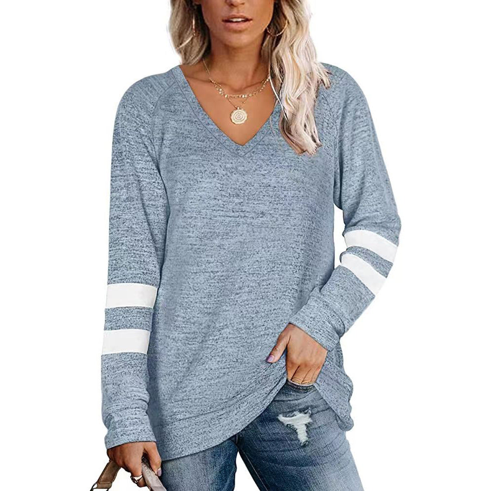 Women’s Long sleeve Tshirt - Loose-fitting Casual T-shirt Top