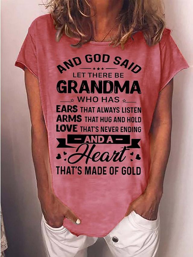 Women’s Short sleeve Tshirt - Polyester - Grandma's T shirt
