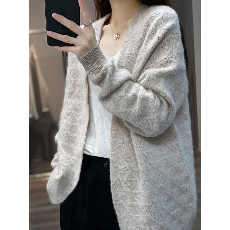Women’s Wool Cardigan - Beautiful Full Wool Cardigan