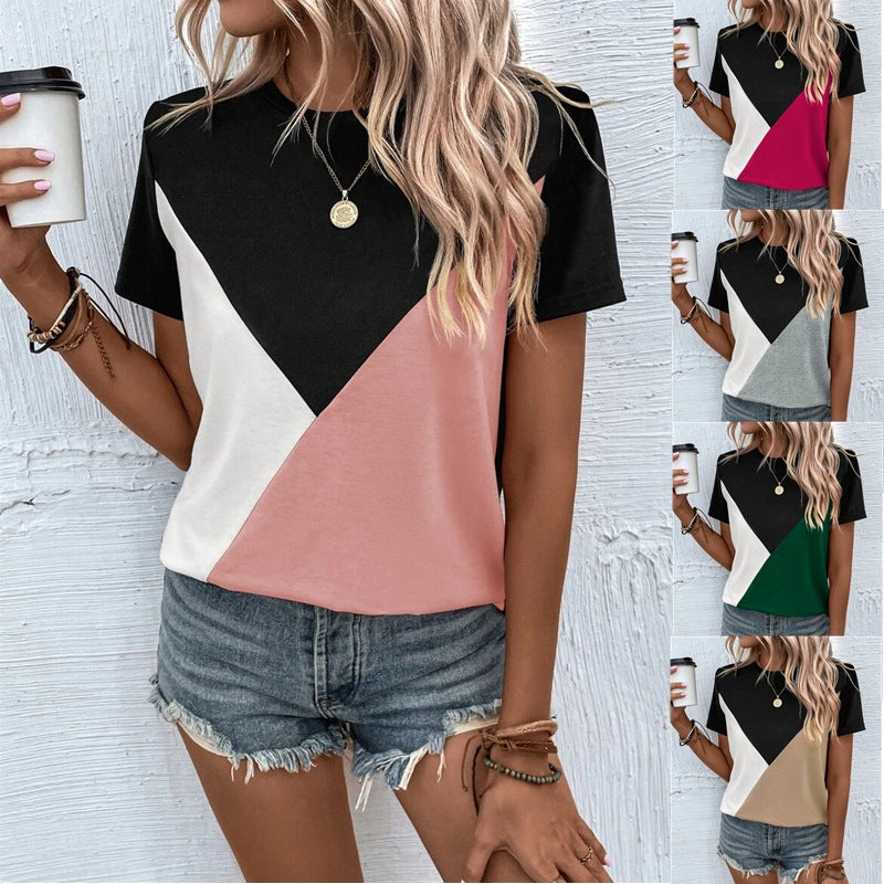 Women’s Shirt - Round Neck T-shirt Loose Casual Top