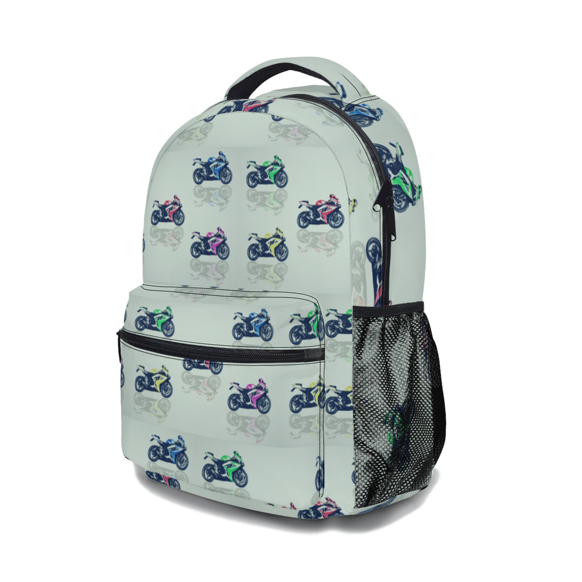 Backpack combo - Motorcycles in retro green