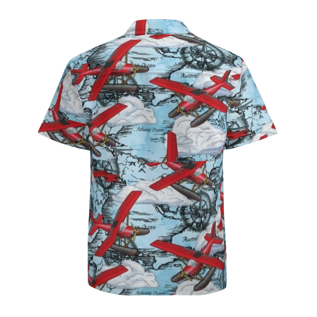 Hawaiian shirt - red planes