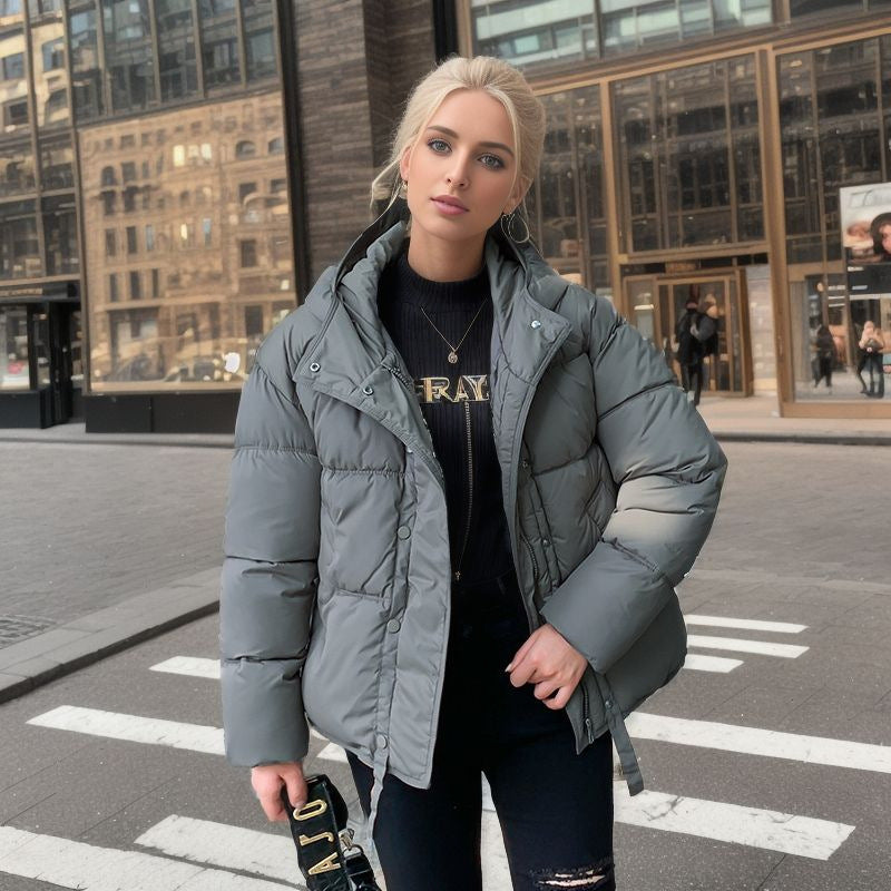 Women’s Winter jacket - Warm Hooded Cotton Jacket
