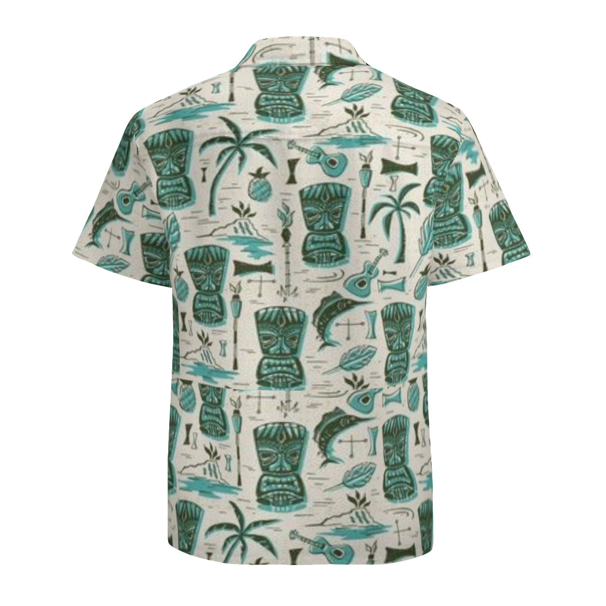 Button up shirt - green tikis